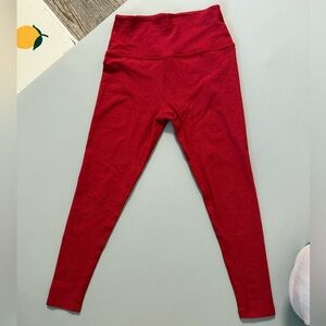 Beyond Yoga Red High-Waisted Leggings